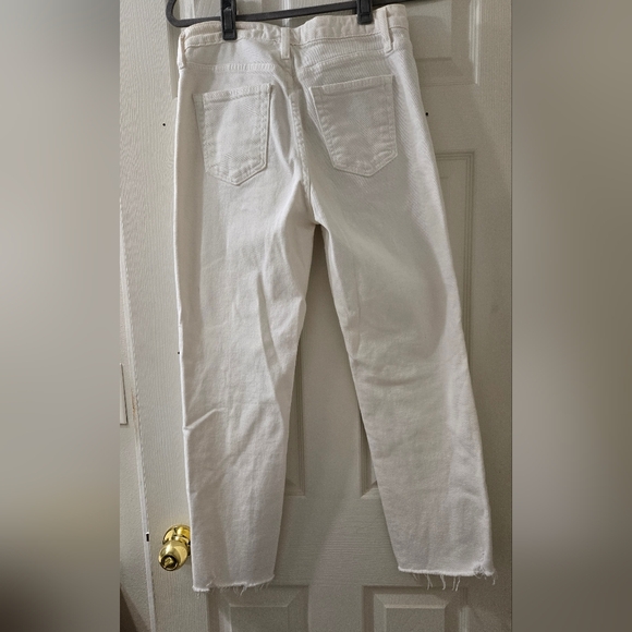 Just Black Denim | White Cropped Women's Jeans - Picture 2 of 6